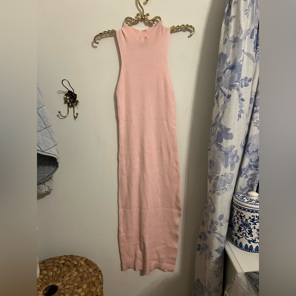 Fab’rik Pink Knit Midi Dress